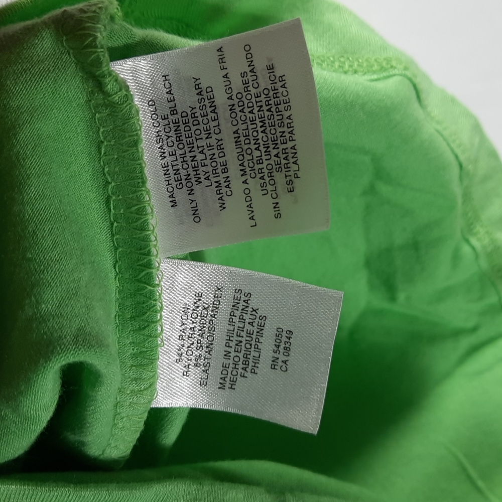 JONES NEW YORK Green sleeveless blouse SZ L - Picture 5 of 6